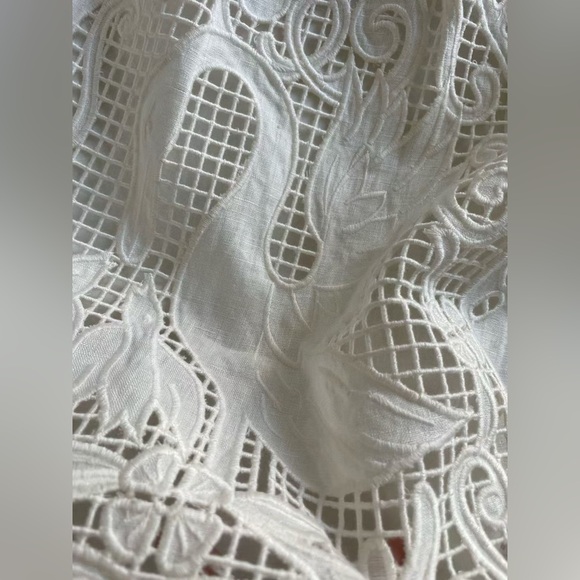 DÔEN  Lucina Embroidered Linen Mini Dress XS - Picture 8 of 10